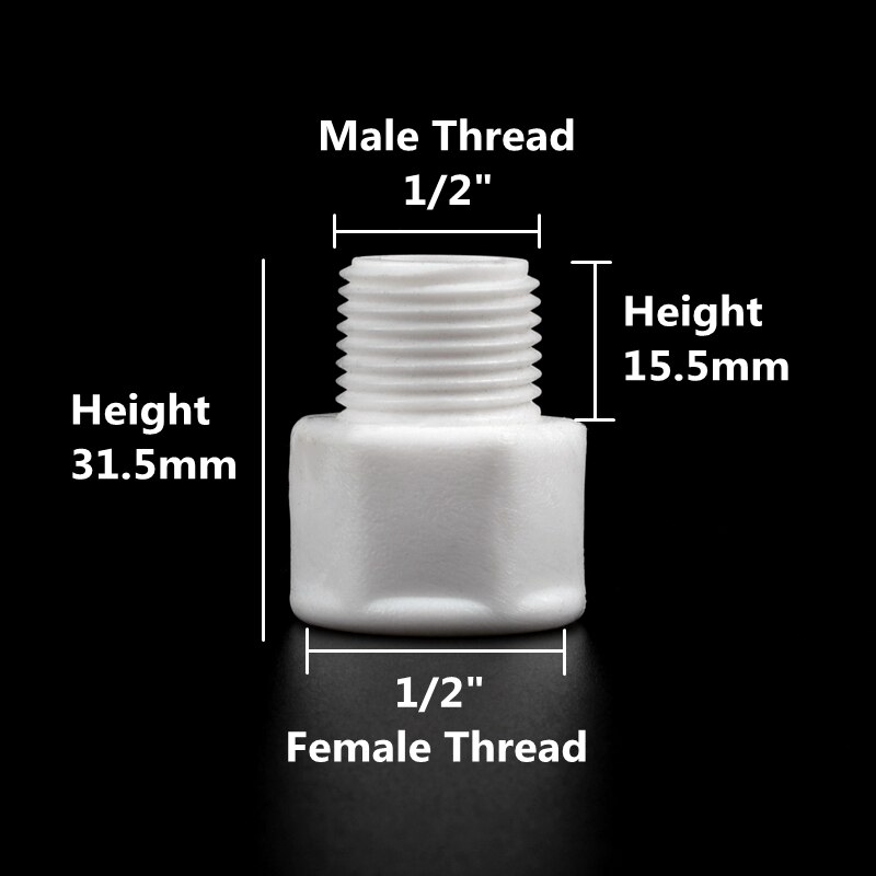 2-5pcs/lot 1/2" 3/4" Female Thread Reducer Joint Bushing Joint Garden Irrigation Fittings Water Pipe Connector Repair Tool: 2pc / 1I2 Female-1I2 Male