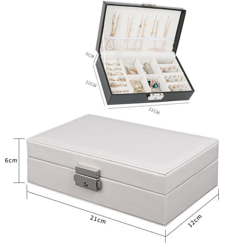 Flanell Platz Schmuck Box Einfache layout Make-Up Organizer halsband Ring halskette Lagerung Box