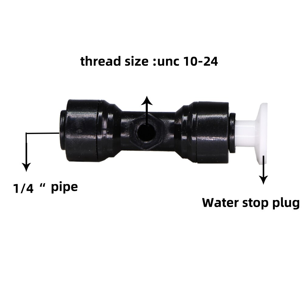 Brass Atomizing Nozzles 1/4 Inch Sliding Lock Tee Connector Garden Spray Nozzle Kit For Outdoor Patio Atomization Cooling System