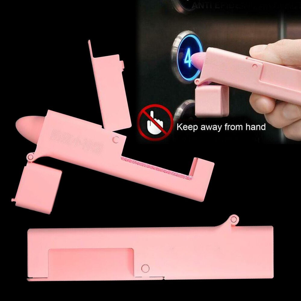 Anti Virus Door Opening Tool Elevator Pressing Handle Expert Door Tool with Disinfection Portable Doorknob Handle Non-Contact