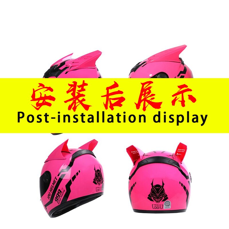 Motorrad Helm spezielle Horn Horn motorrad persönlichkeit cool ist geeignet für sterben meisten helme