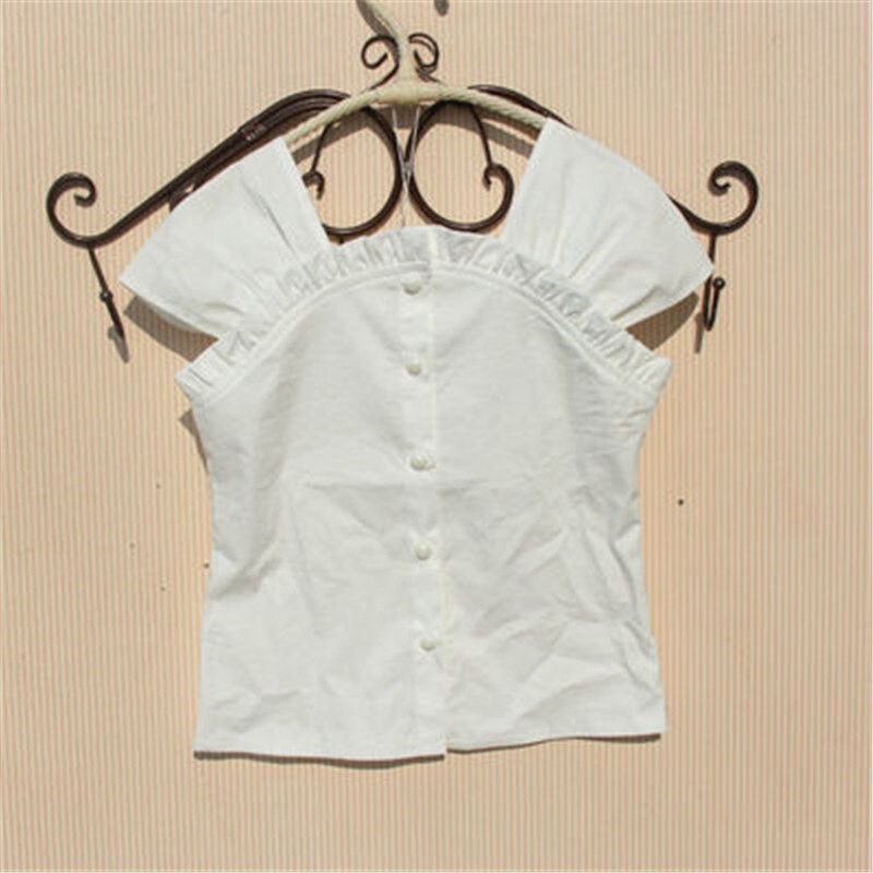 Meisjesblouses zomer kinderkleding tiener schooltopjes katoenen effen rood overhemd kleding voor meisjes schattige kinderblouse