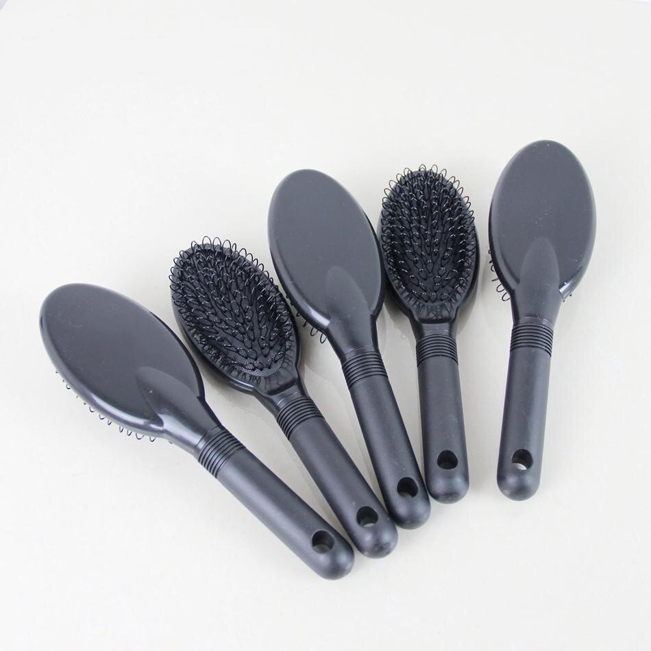 Pink Loop Brush Comb For Hair Extension 1pc Massage Anti-Static Black Hairstyling Combs For Hair Salon