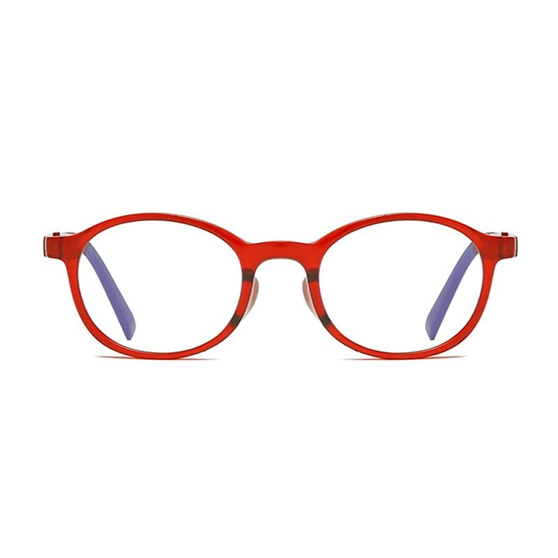 LongKeeper Kids Anti-blue Light Glasses Baby Round Eyeglasses Boys Girls Clear Lens Computer Optical Frame UV400