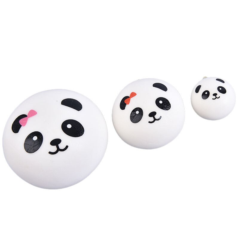 4/7/10cm panda stressverlichters, langzaam stijgende decompressie speelgoed sleutelhanger, kinderspeelgoed