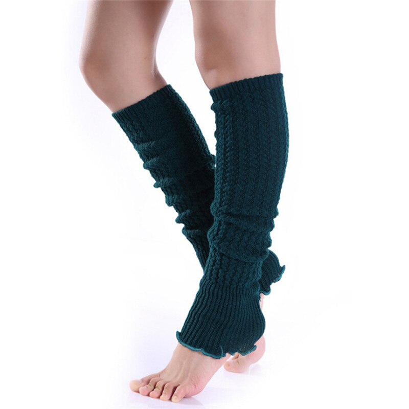 Jambières d'hiver longues pour femmes et filles, tricot, Leggings, bas, chaussettes