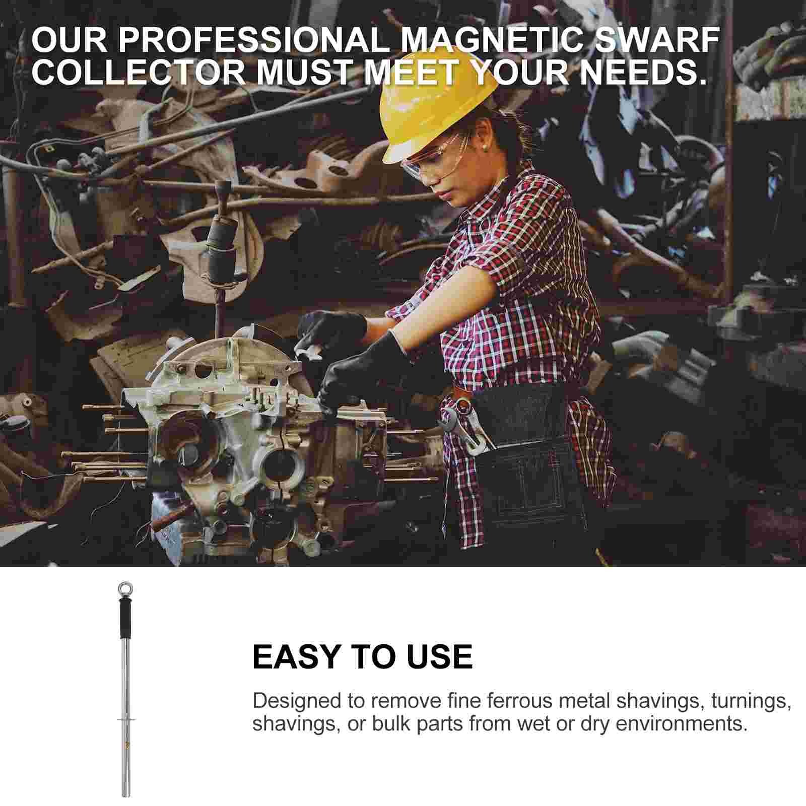 1PC Magnetic Turnings Swarf Collector Removal Swarf Magnetic Bar Magnetic Rod