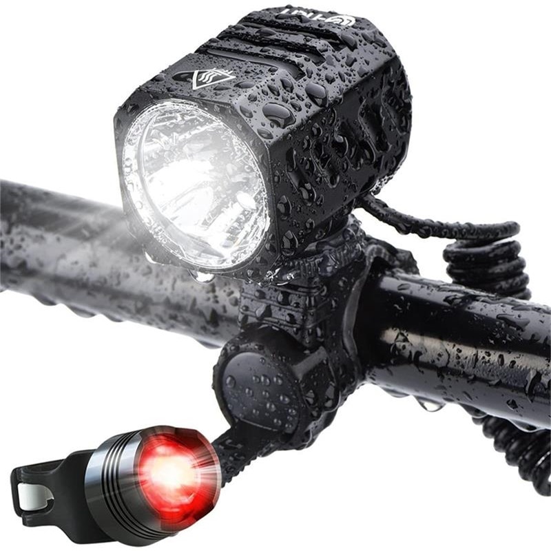 1200LM XM-L2 Led Fietslicht Waterproof Bike Koplamp Indicator Light Zoomable Fietsen Lamp Met Usb Oplaadbare Batterij