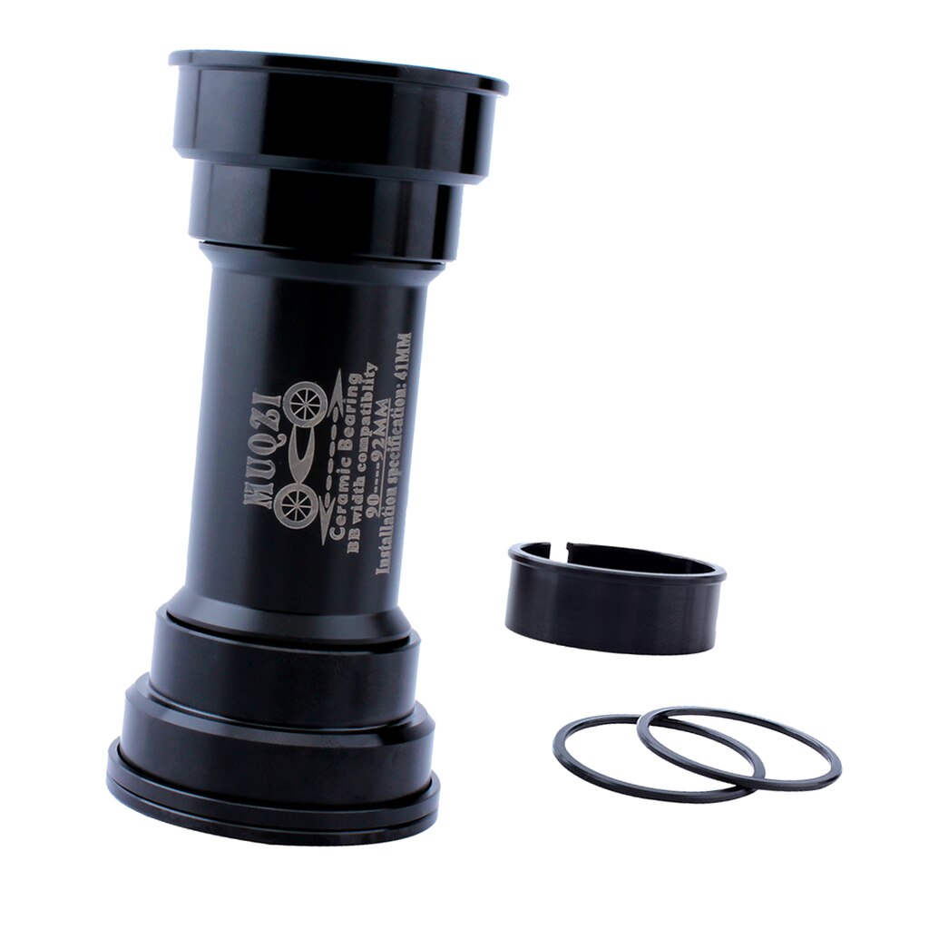 Bike Bottom Bracket Replacement BB90-92 Ceramic Axis Shaft: Black