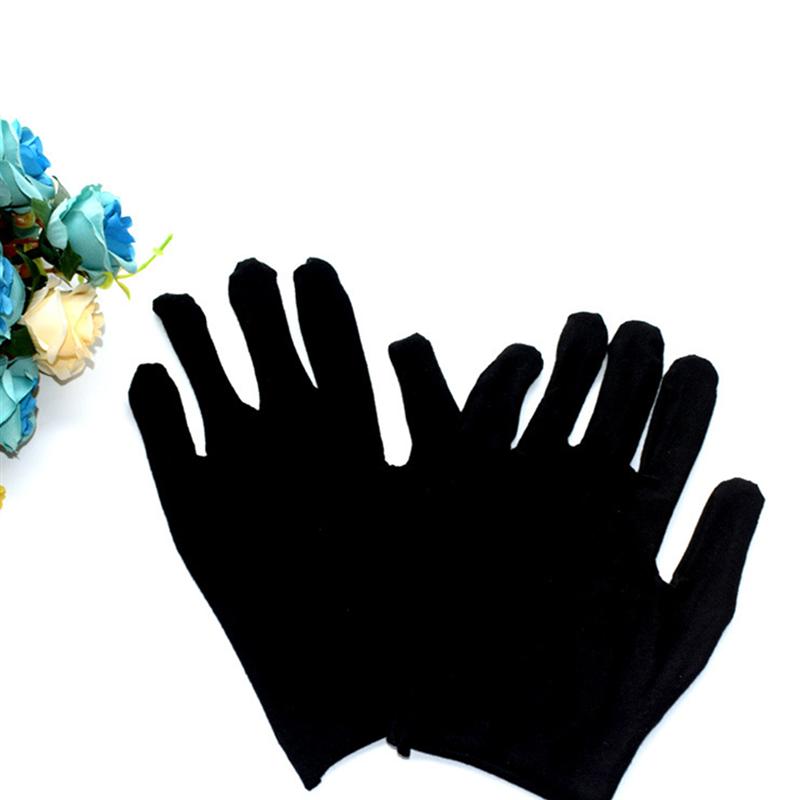 12 par bomuldshandsker arbejdshandsker handsker komfortable arbejdshandsker håndbeskyttelseshandsker sort til rengøring i hjemmet