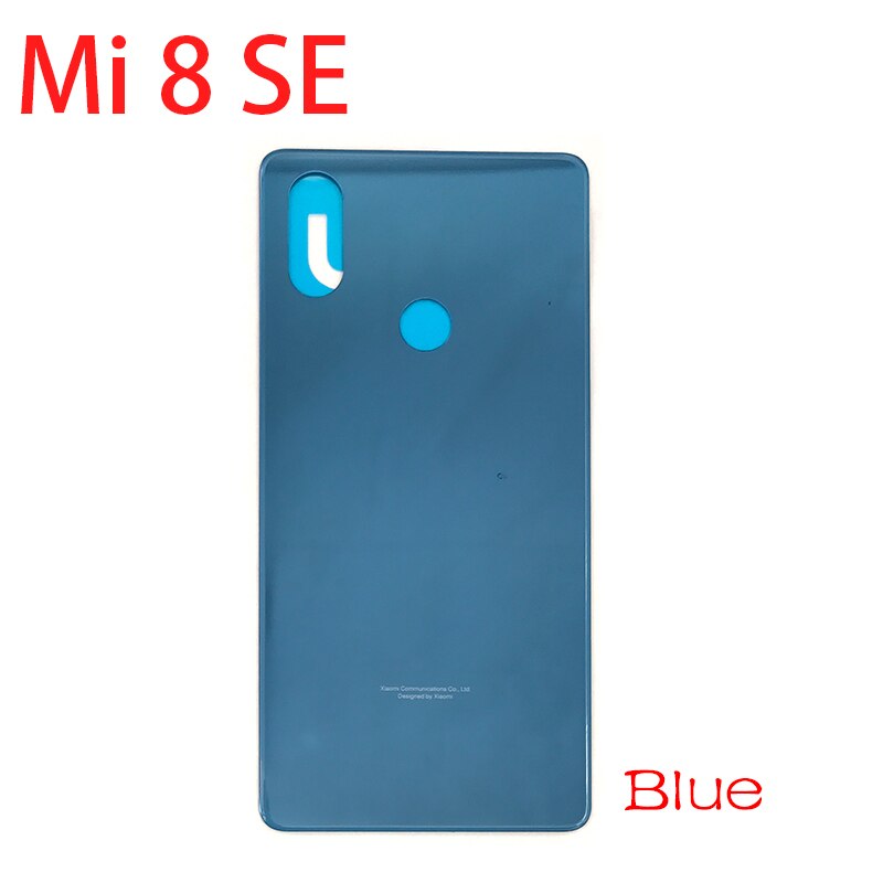 Wymiana szkła bateria tylna pokrywa obudowa tylna szklana obudowa z klejem do Xiaomi Mi8 Mi9 Lite Mi 10 5G / 8Se 8 se 9T: Mi8 Se Blue