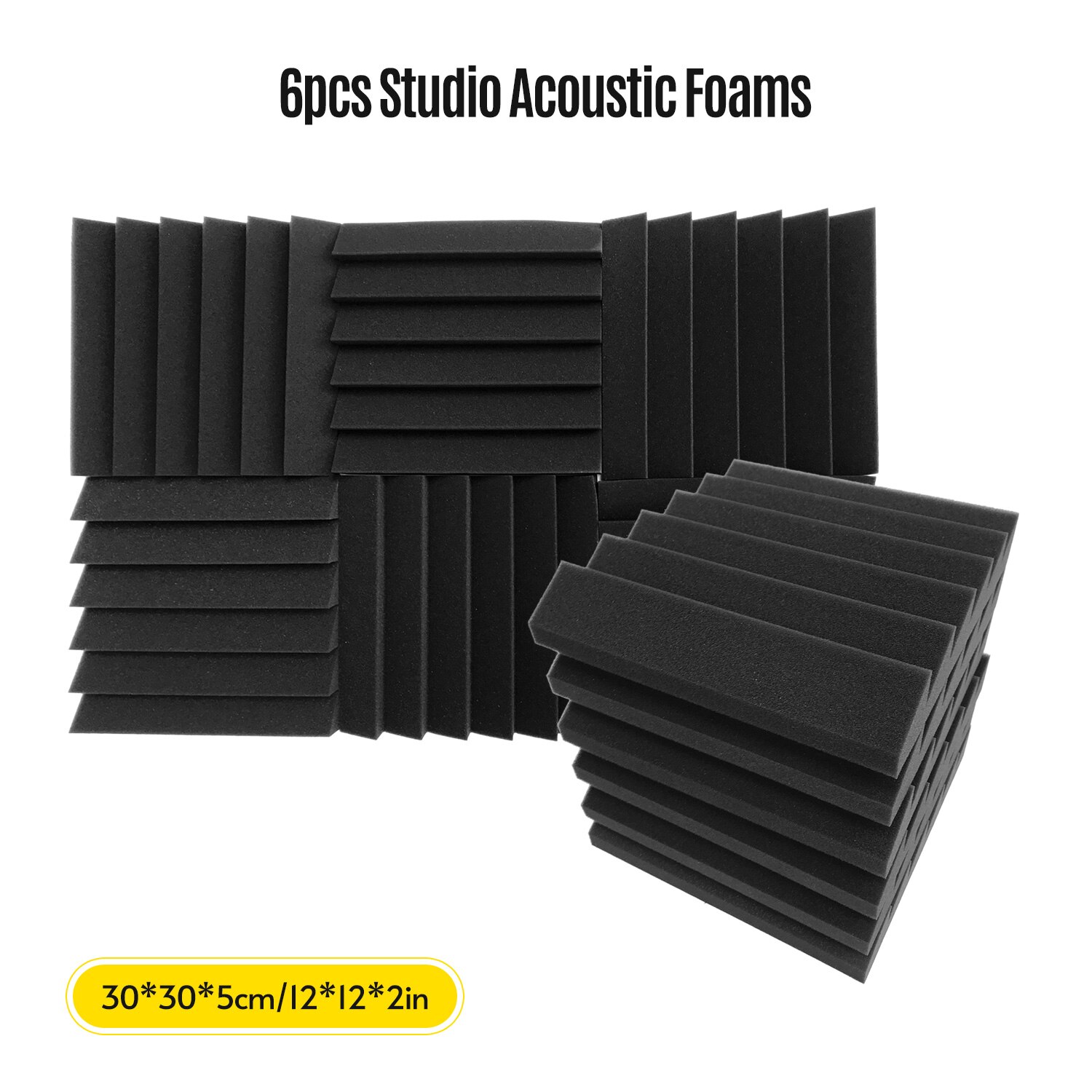 12*12*2inch High Density Studio Acoustic Foams Panels Sound Insulation Foam Fire Retardant for Studio KTV Broadcast