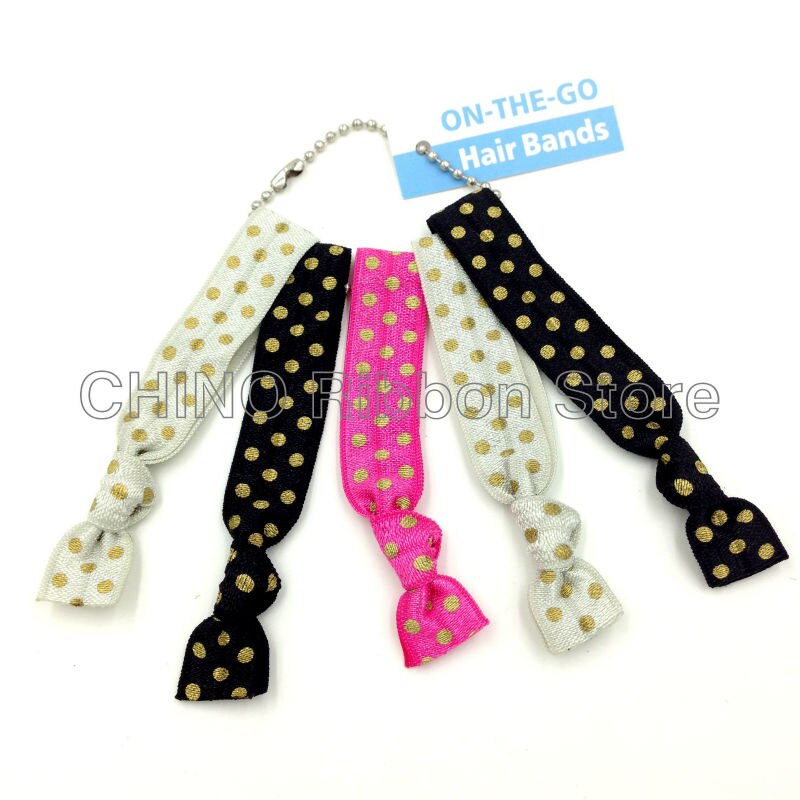 10 meter/stuk Roze Flamingo Print Vouw Elastische 5/8 "Roze FOE Lint Singels voor DIY Hoofddeksels Haar Tie Haaraccessoires
