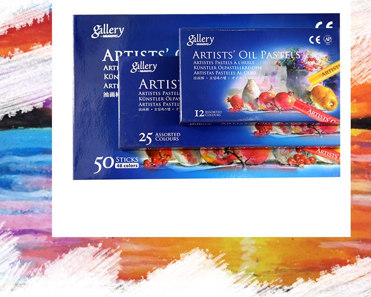 12/25/48Colors Oil Pastel for Artist Graffiti Soft Pastel Painting Drawing Pen School Stationery Art Supplies Soft Crayon Set