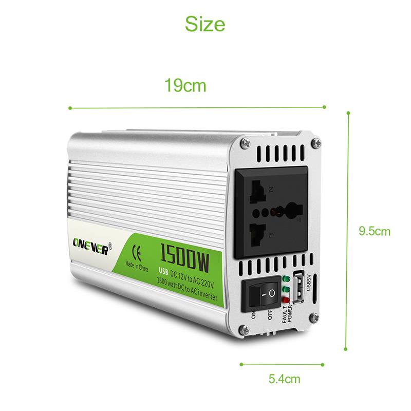 Onever Inverter Dc V To Ac V W Car Power Grandado