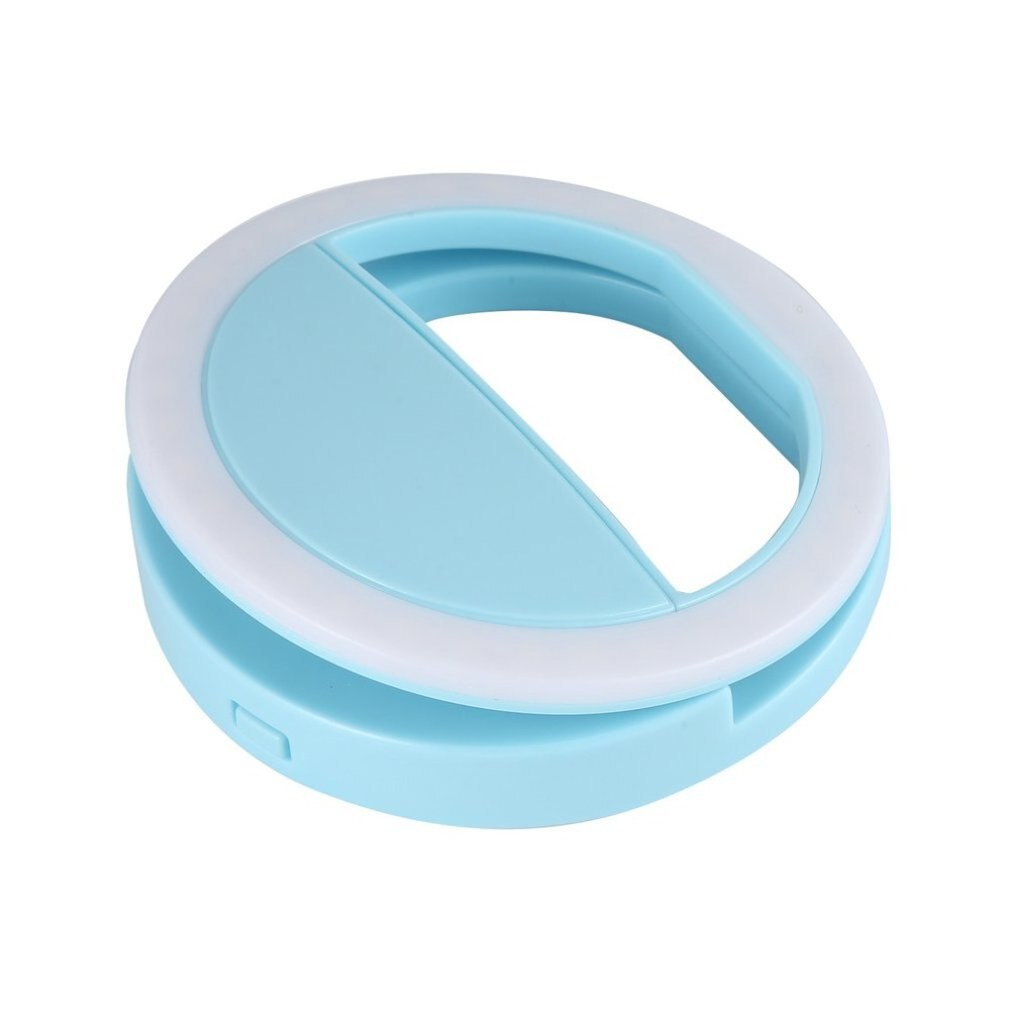 Pinza de teléfono móvil para Selfie, Flash LED automático para teléfono móvil, teléfono inteligente, linterna de Selfie portátil redonda, Mini cámara, linterna