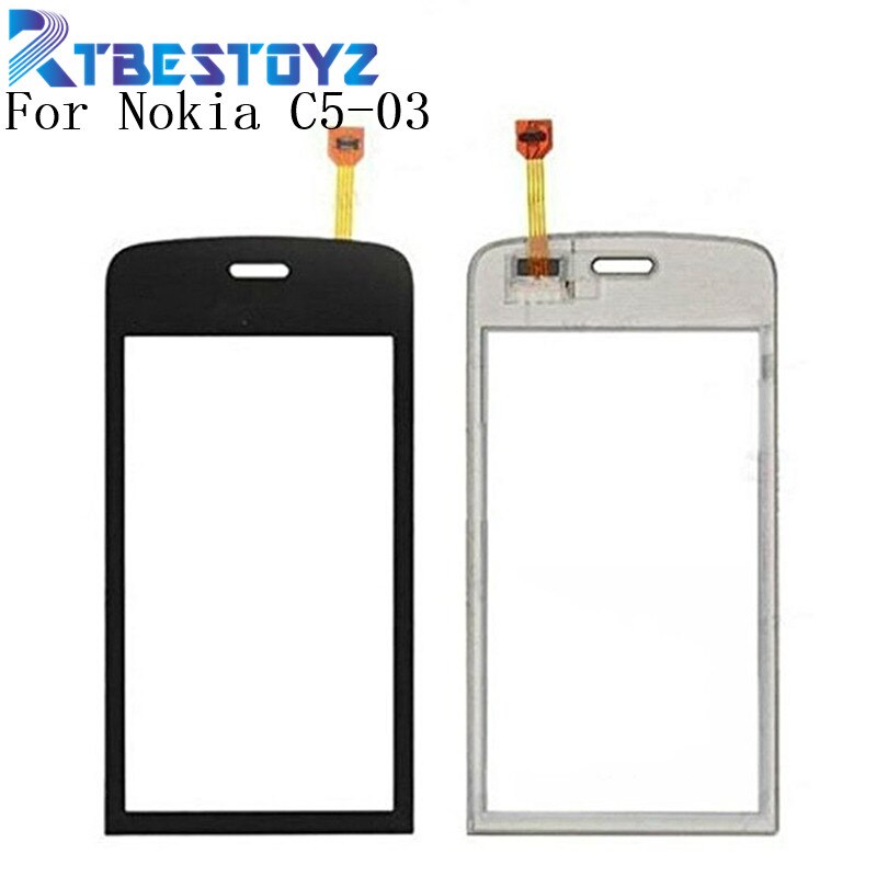 RTBESTOYZ 3,0 "Für Nokia C5 03 C5-03 Touchscreen Digitizer Sensor Äußeren Glas Objektiv Panel Schwarz