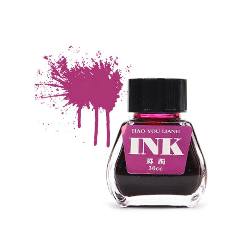 30ml 16 couleurs verre lisse écriture stylo plume encre costume pour recharge école étudiant papeterie fournitures de bureau: 09