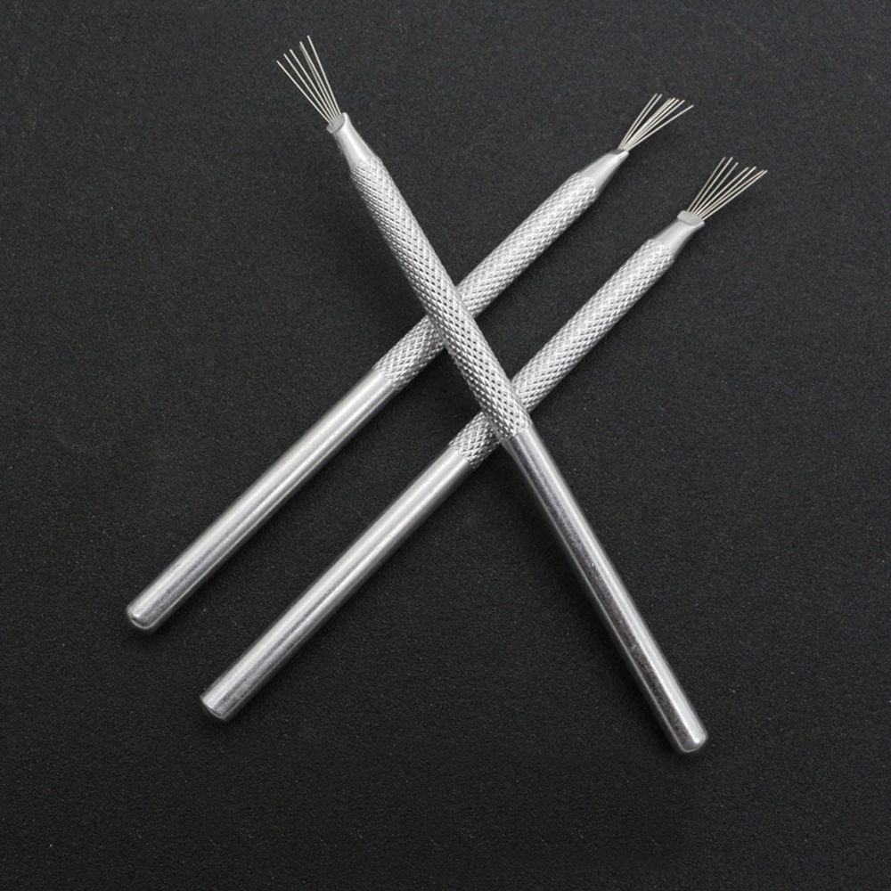 7 Pin Feather Wire Texture Pottery Ceramics Tools Polymer Clay Sculpting Modeling Tool Pottery Texture Brush Tools