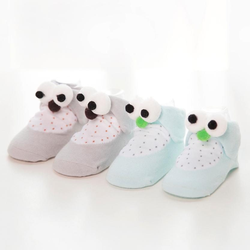 Chaussettes en coton pour bébés garçons et filles | 2 paires de chaussettes mignonnes à la , bébés garçons et filles, -né enfants: A 6M
