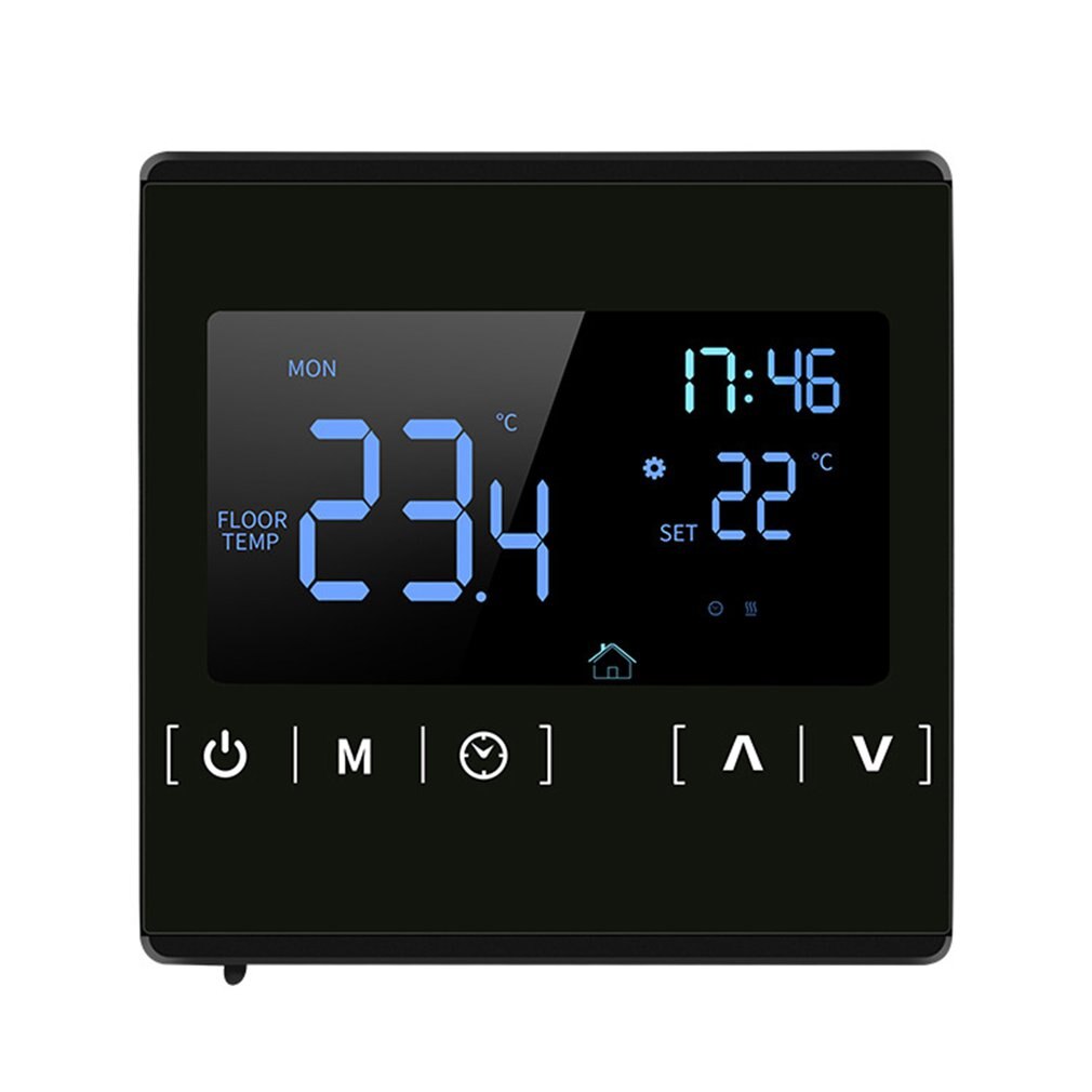 Wifi termostat digital temperaturregulator appkontroll elektrisk golvvärmestermostat för gaspannans temperaturkontroll: Inget wifi