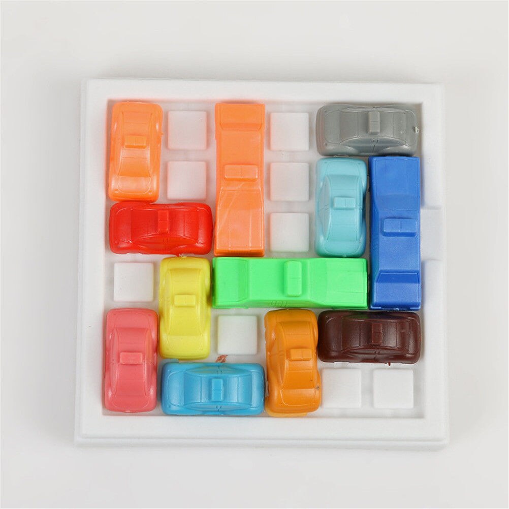 1 Set Verkeer Jam Slide Auto Brain Teaser Puzzel Plastic Auto EEN Kinderen Speelgoed IQ Spel Speelgoed