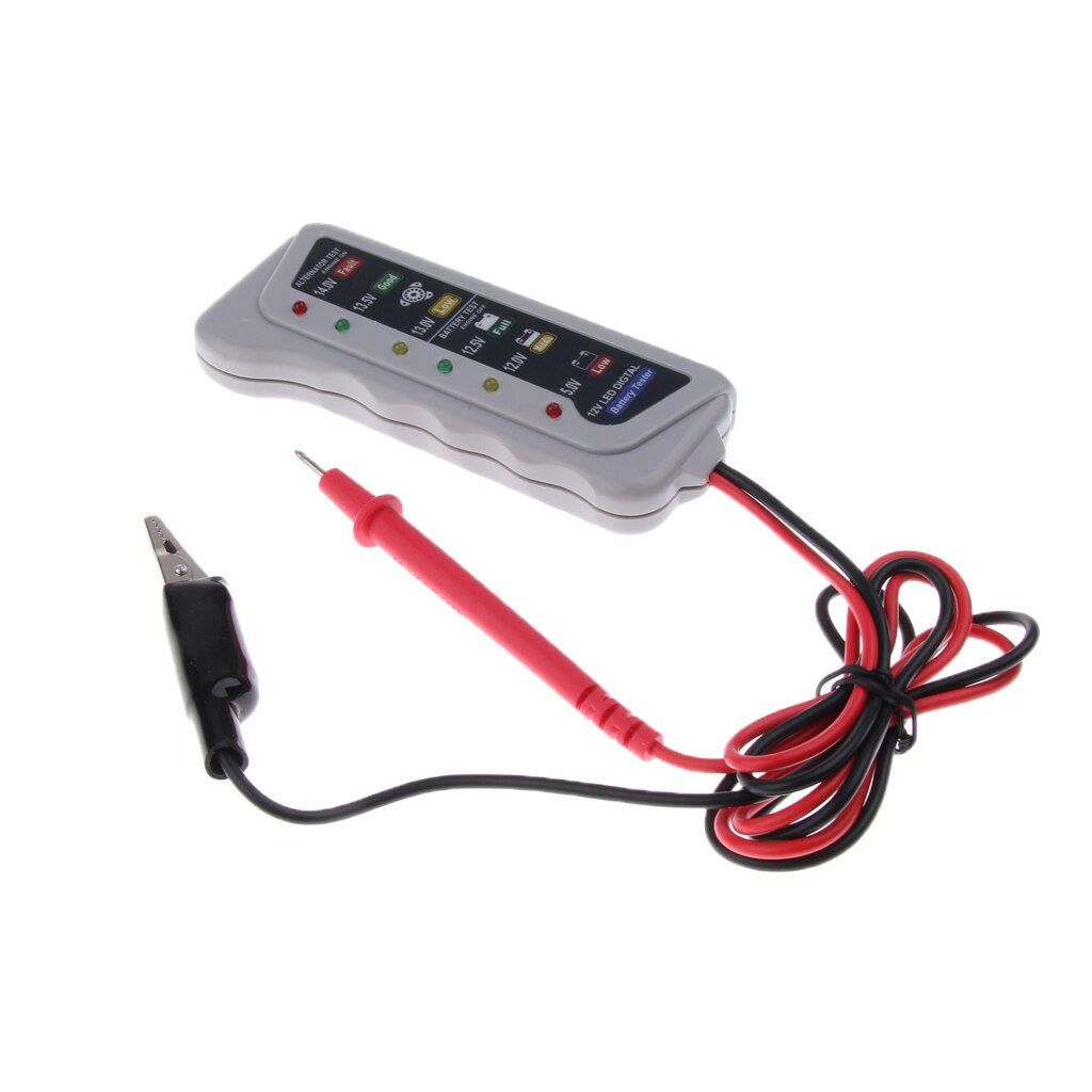 Bil lastbil 12v 6- led digital batteri tester voltmeter generator analysator
