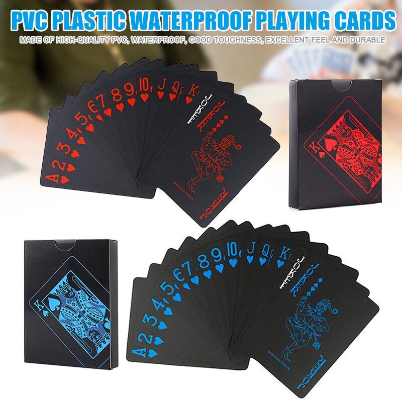 Waterproof Playing Cards Collection Plastic Decks Card Table Games Family Game Poker Cards AN88