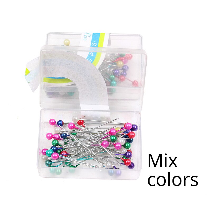 Nunify Head Ball Pins For Jewelry Making Multi-Color Sewing Pins Straight Quilting Pins For Dressmaker Decoration Push Pins: Mix Color