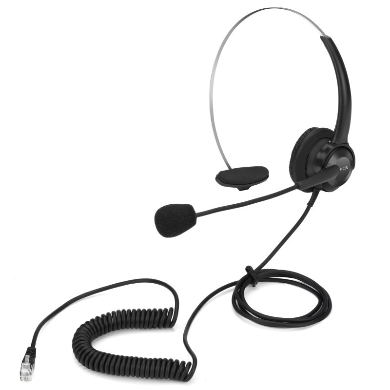 Call Agent Phone Set Modular Plug Pin Headset Operator Outbound Headset Headset Call Center Headset