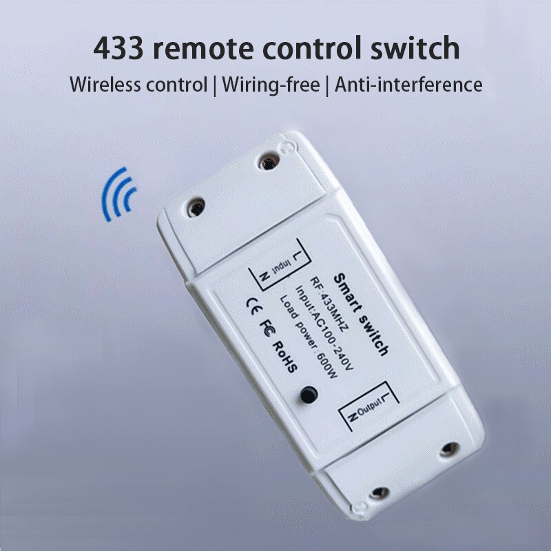 433 Rf Aan-uit Apparaat Smart Switch Draadloze Ontvanger Afstandsbediening Schakelaar Smart Home Modificatie Afstandsbediening Schakelaar