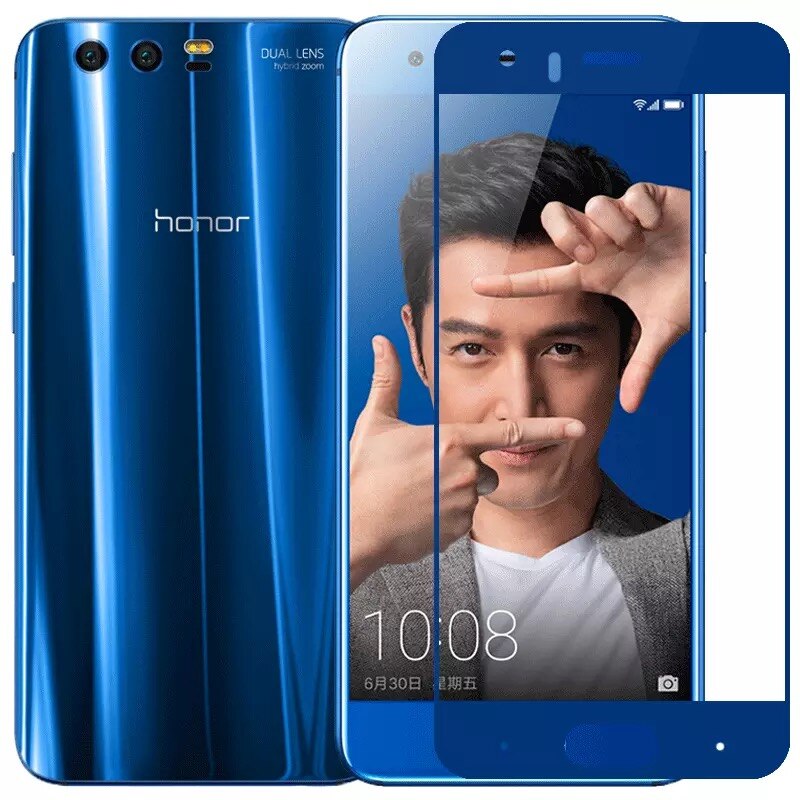 Täysi peittävä karkaistu lasi huawei honor 9 näytönsuoja 2.5d 9h kovuus karkaistu lasi huawei honor 9 lasi 5.15 ''