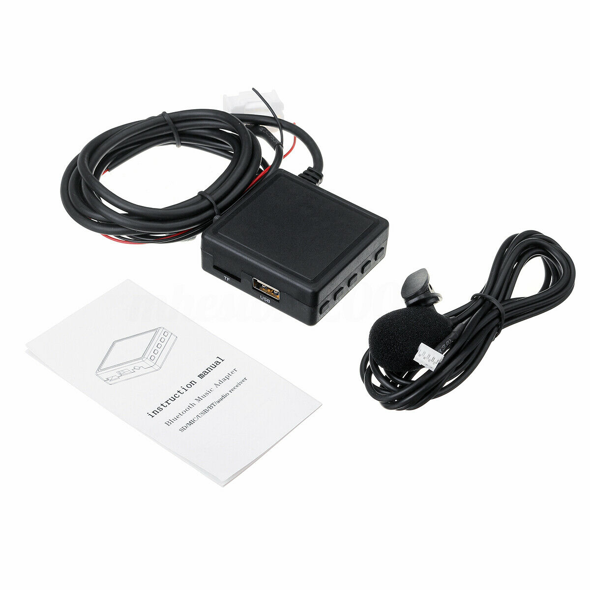 Til bmw  e60 e63 e64 e65 e66 series 1 3 modul aux adapter kabel bluetooth 5.0 holdbar og praktisk