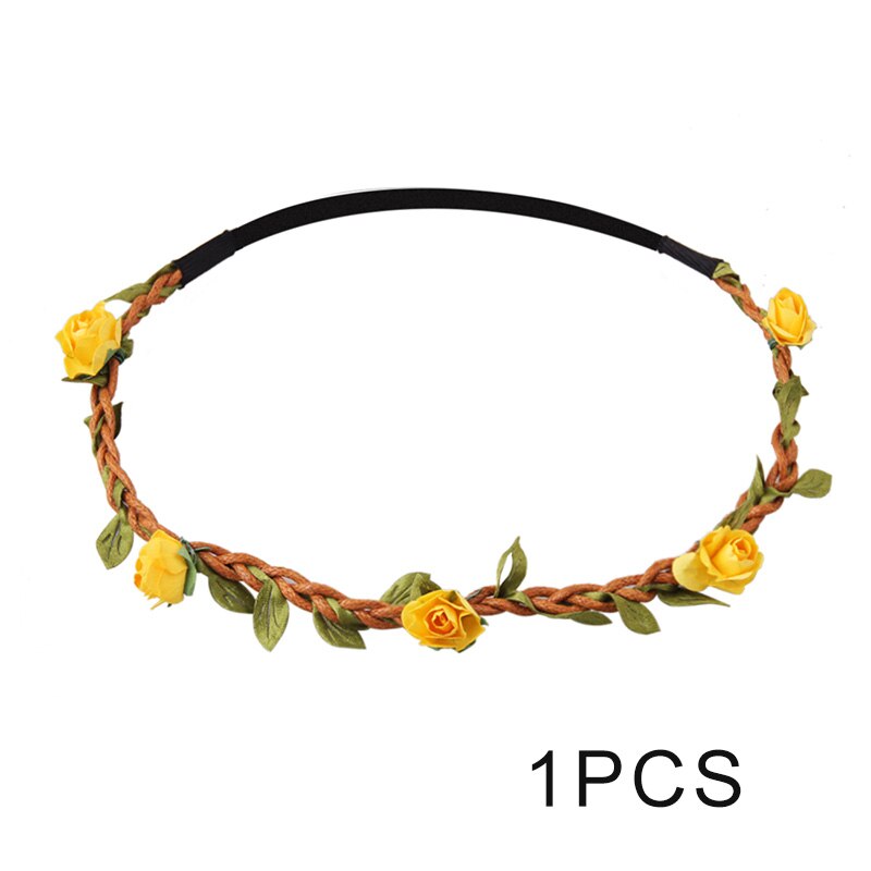 rose garland bridal tiara European hair styling rope dIY travel jewelry: 6