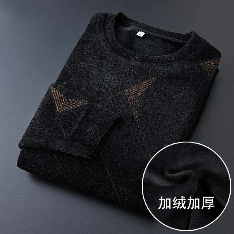 8XL 7XL 6XL Oversized Trui Mannen Winter Dikke Fleece Heren Trui Truien Mannelijke Losse Knitwear Zachte Warme Pull Homme