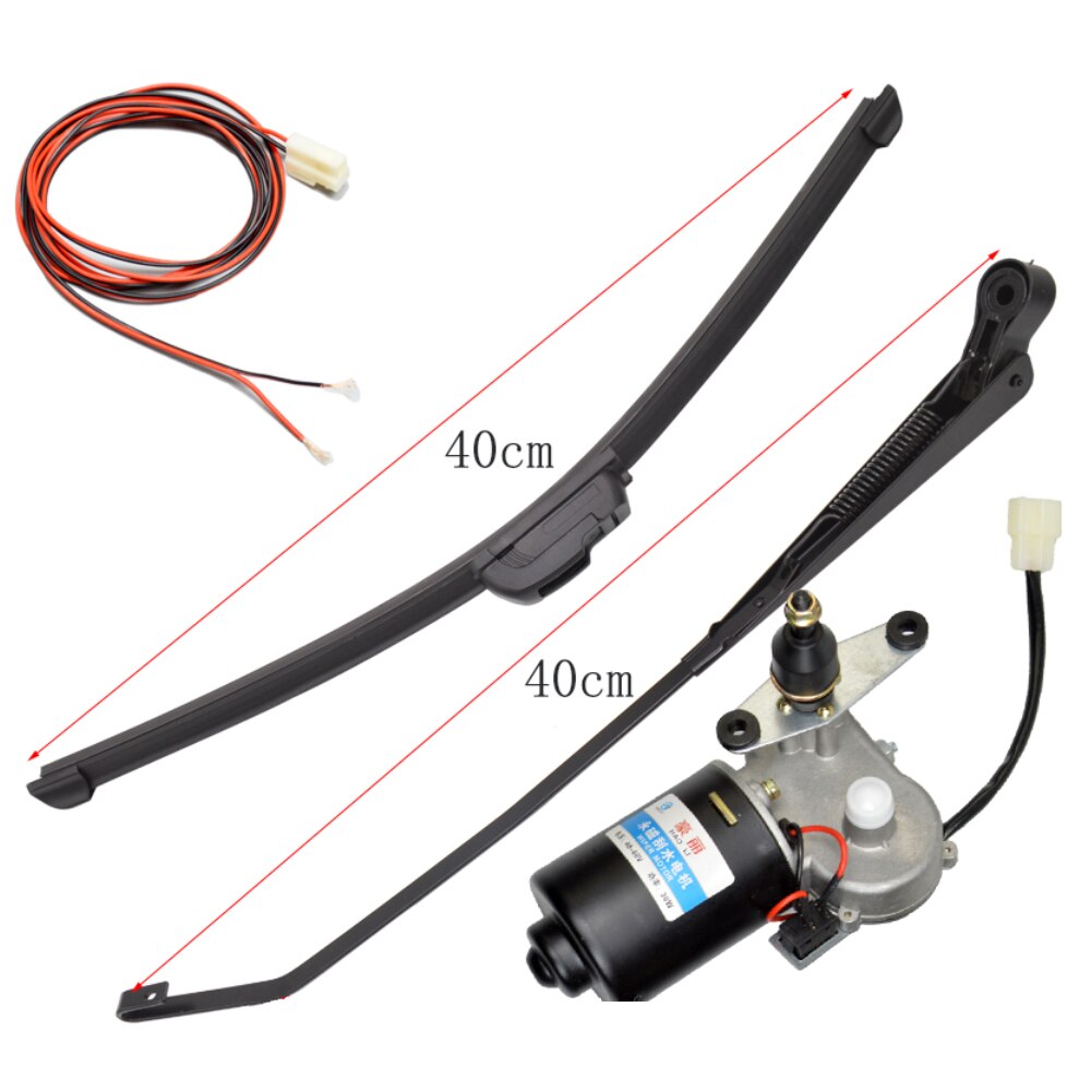 Moteur d'essuie-glace électrique pour Tricycle, moto: 48v 60v 40cm