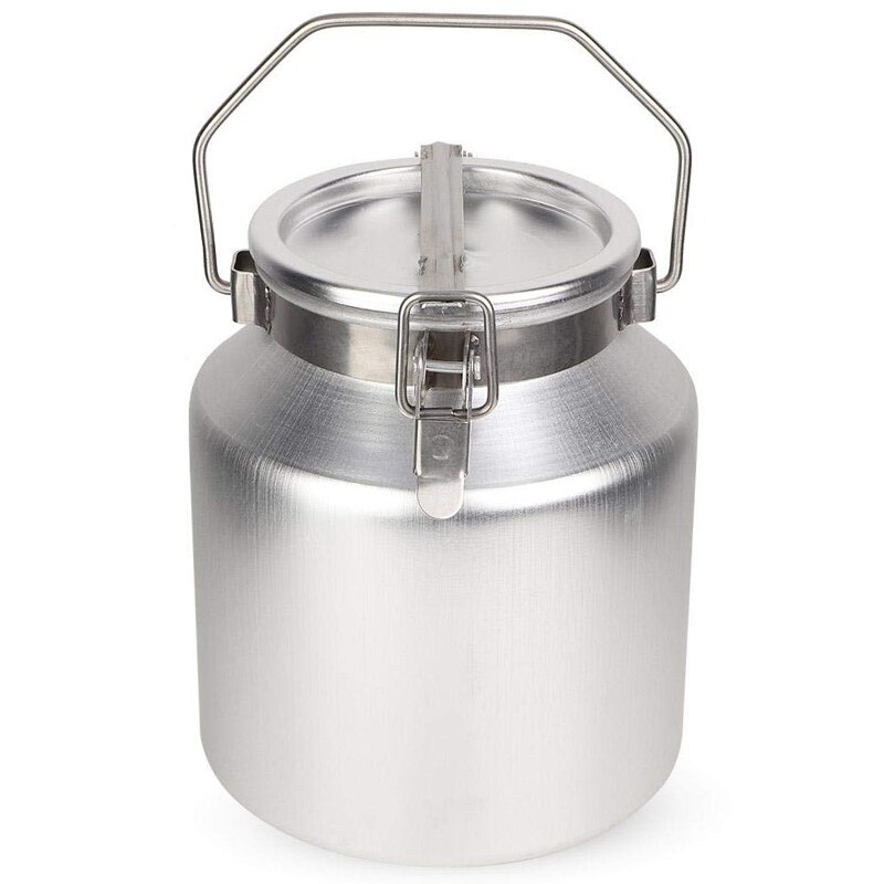 5 liters mælketank i aluminiumlegering, mælketank i aluminiumlegering med forseglet låg kan transportere mælkefermenteringstønder: Default Title