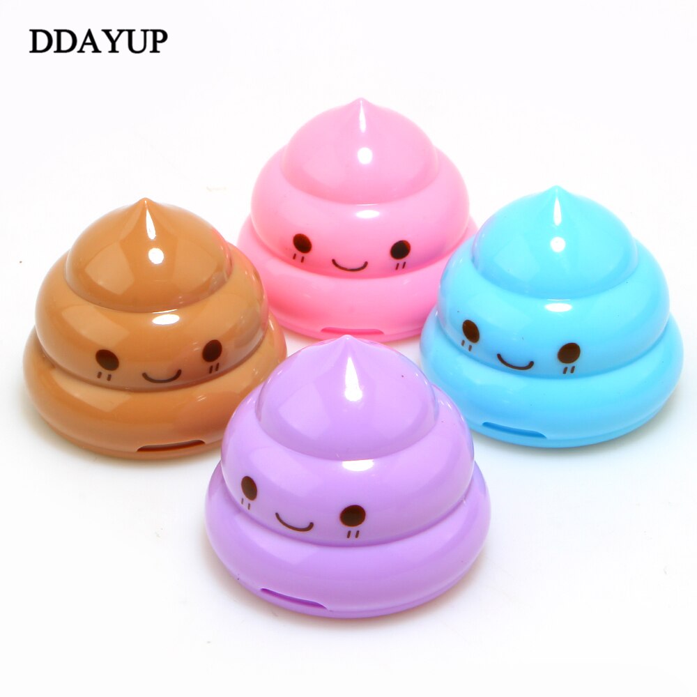 Apontador-sacapuntas en forma de Mini caca, sacapuntas Original, material escolar para estudiantes, oficina, papelería,