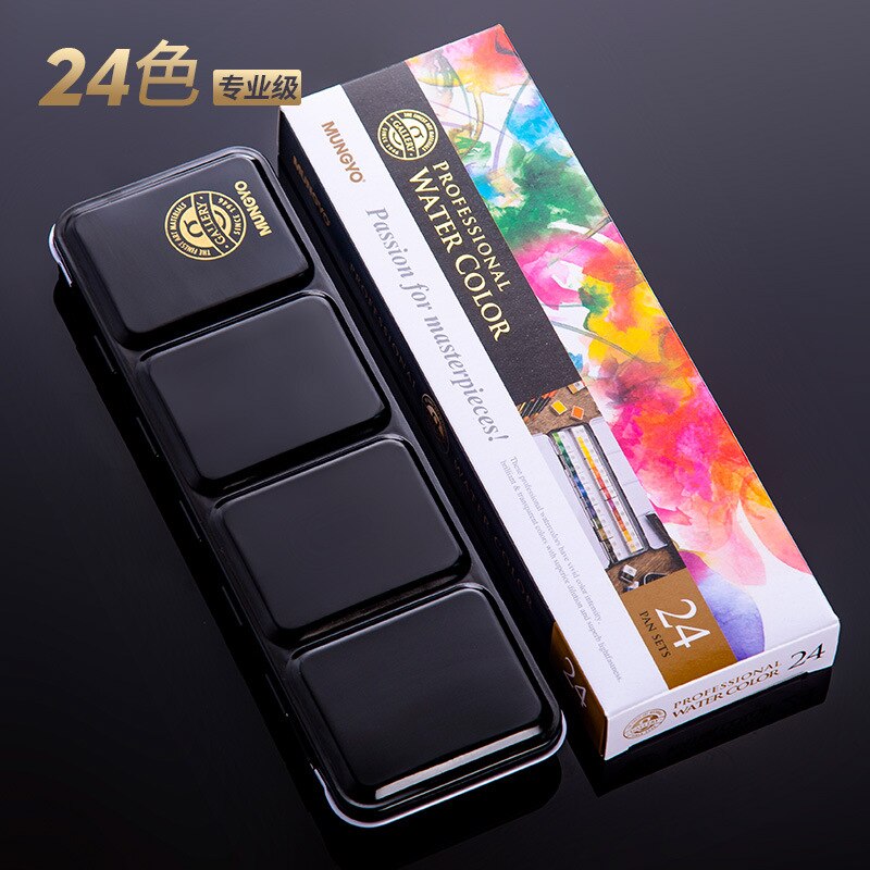 24 Color Watercolor Paint Palette