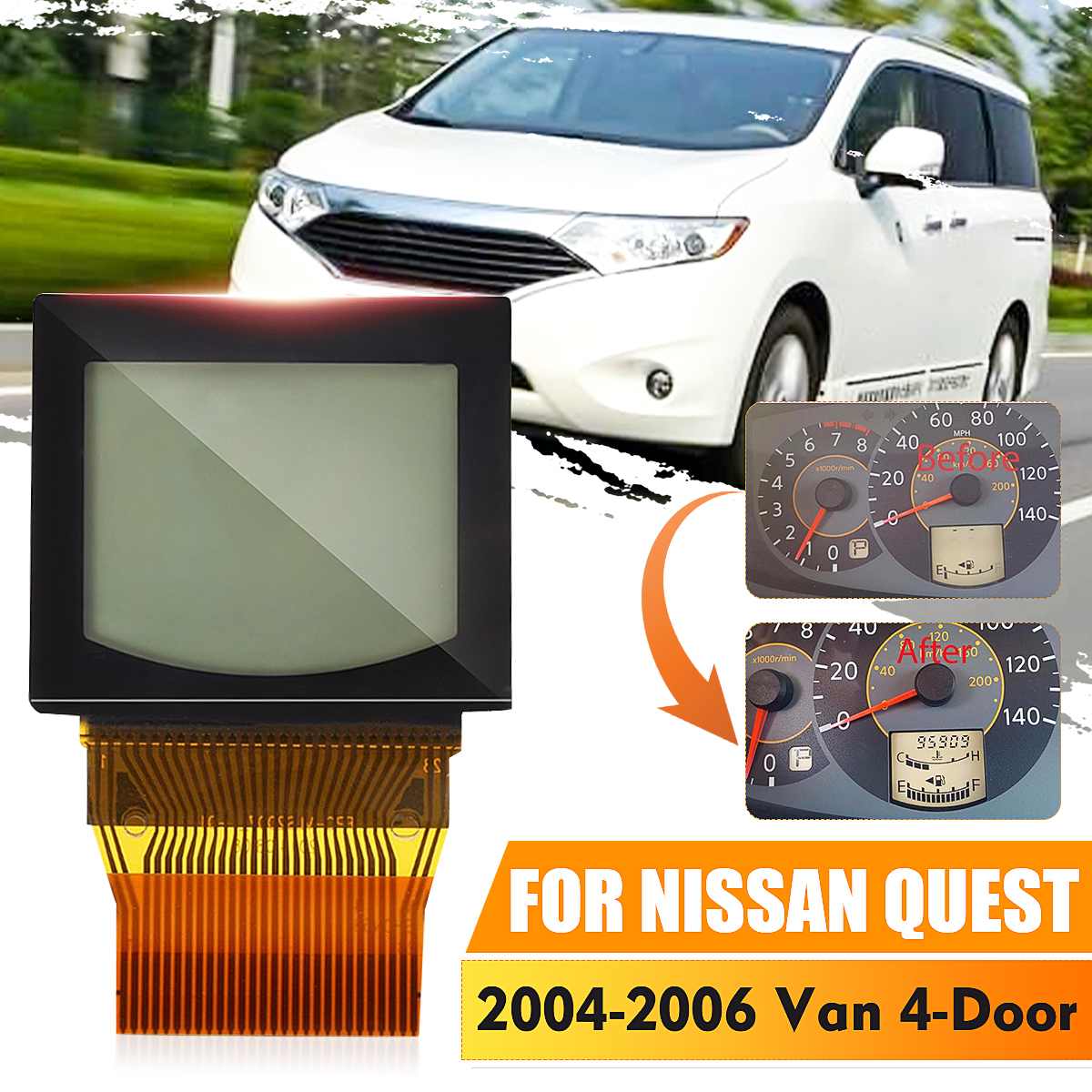 Premium LCD Display Speedometer Screen For MICROCAR MC1 MC2 M. Go Cockpit Tool Interior