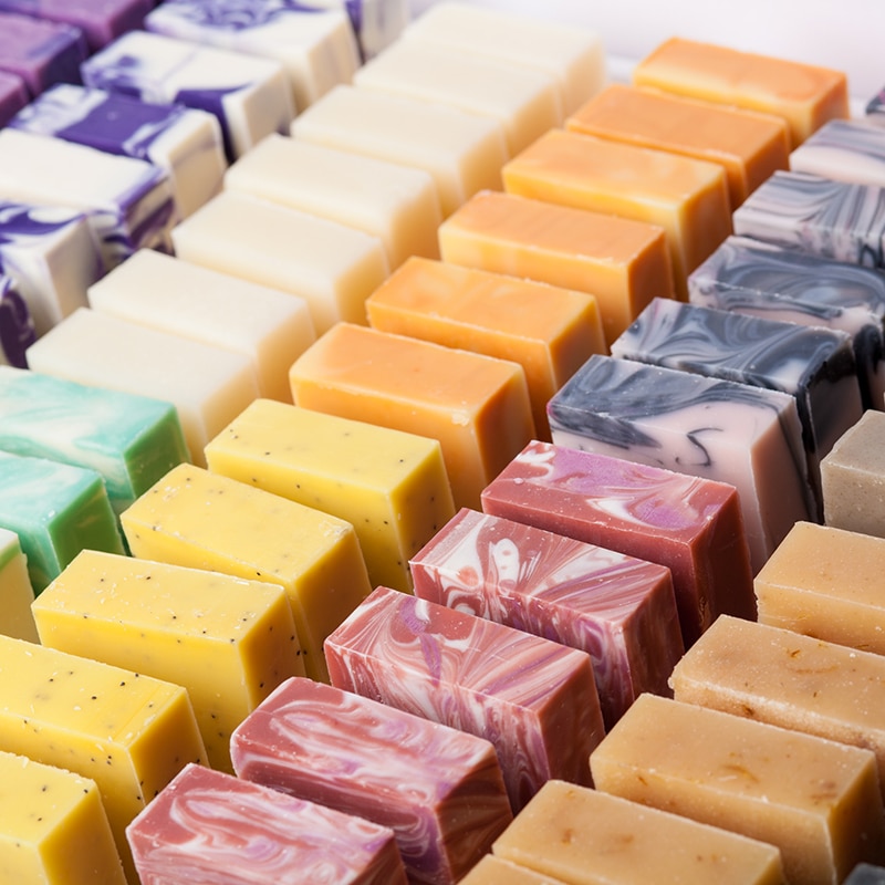 Rendering Silicone Soap Mold with Wooden Box Loaf Silicone Liner and Transparent Vertical Acrylic Soap Making Supplies