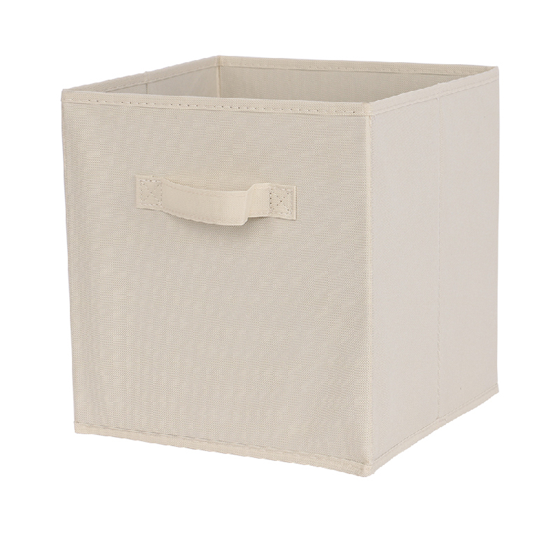 Non Woven Fabric Bin Fabric Cloth Storage Box for Book Clothes Toys Storage Foldable Closet Drawer Storage Organizer Bins Basket: green