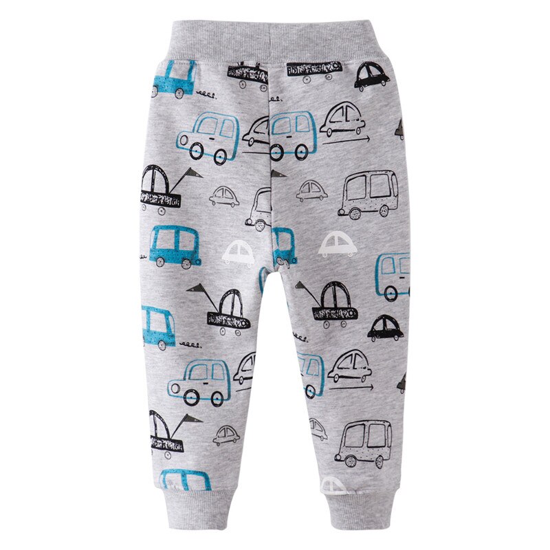 Children Sweatpants Applique Cars Boys Trousers Pants Autumn Spring Baby Long Pants Boys Sport Clothing