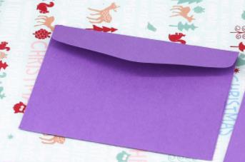 Coloffice 10 pièces/ensemble bonbons couleur jolie enveloppe banque carte de membre sac de rangement blanc petit enveloppe école fournitures de bureau: VIOLET