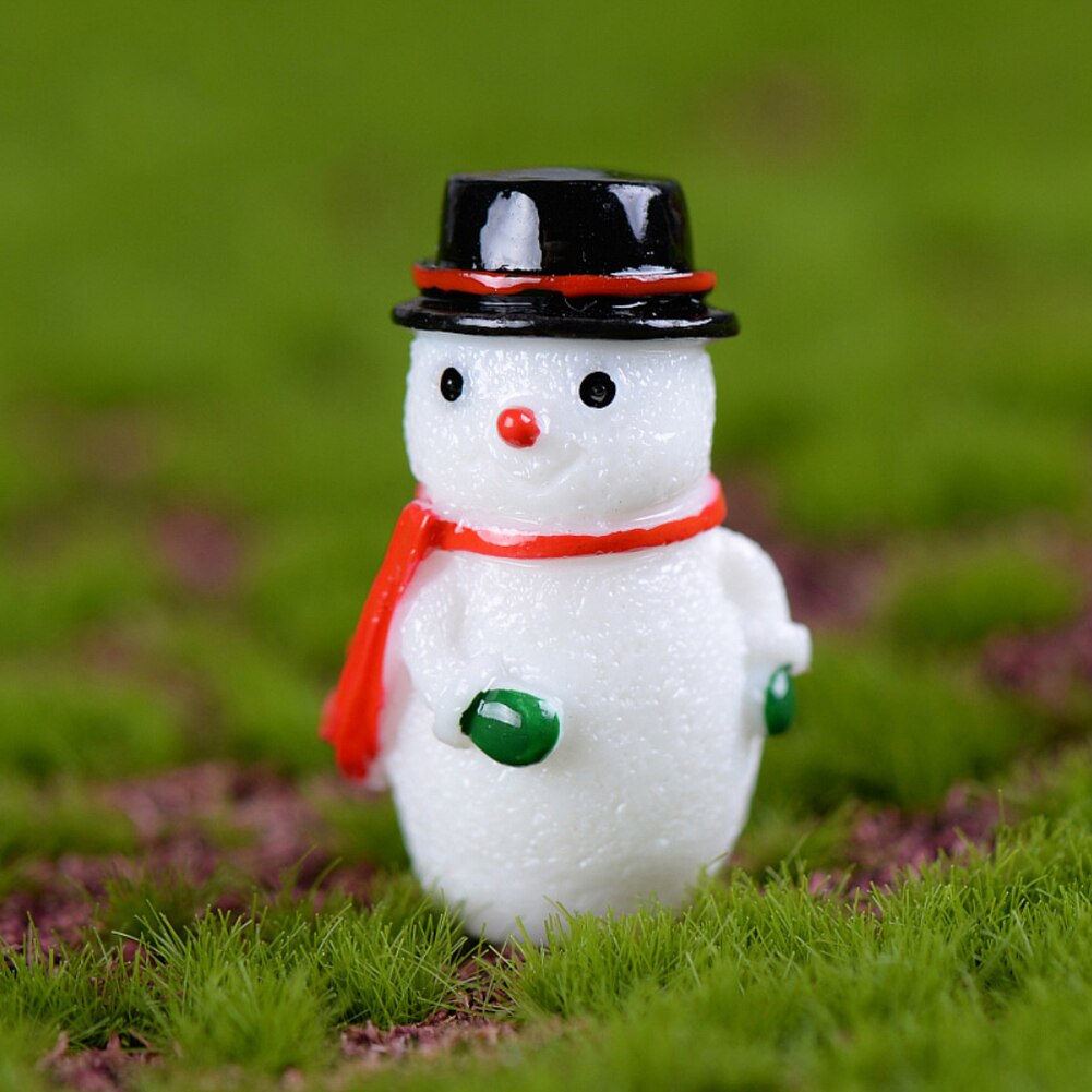 1pc decoratie micro landschap hars knutselen kerst eland hoed schattige dieren volksknutselen huisdecoratie kerst