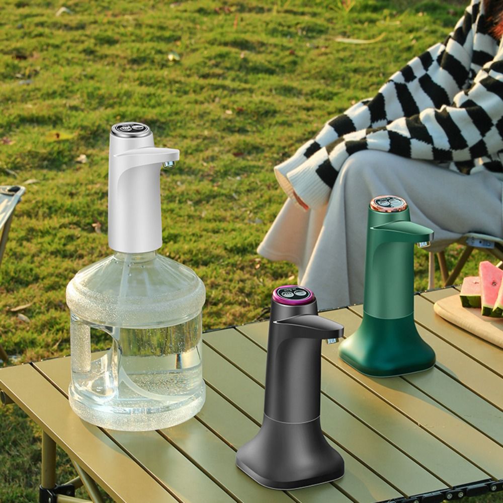 Probador de agua eléctrico de poco ruido, Control de botón, bombeo más rápido, dispensador de agua automático, portátil, recargable por USB