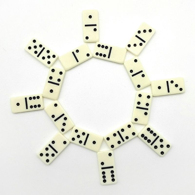 Schaak domino bamboe doos of kartonnen doos casual spel domino's kerstmis verjaardag kinderen volwassenen grappig speelgoed