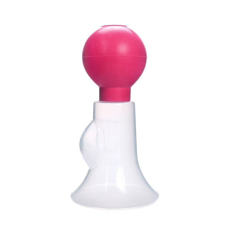 Portátil bomba de mama tpe cotovelo simples manual bomba de mama com grande sucção sem bpa bebê leite alimentação saver novo: SET2-Red