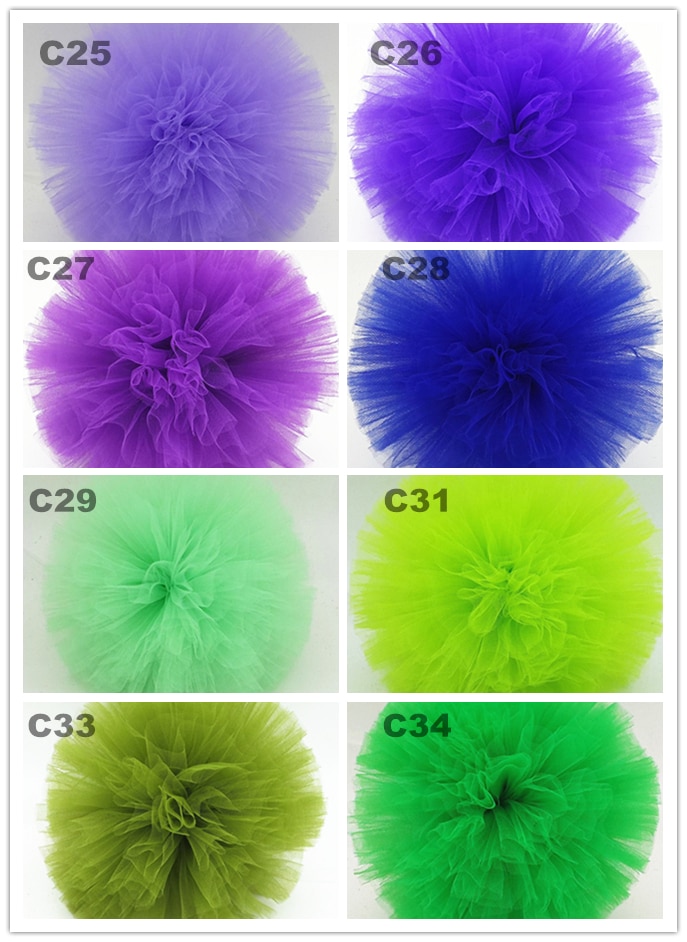30cmst tyll pompoms fest bröllopsdekoration tyll pom pom