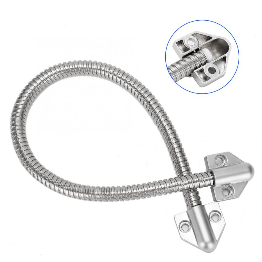 Stainless Steel Door Loop Exposed Mounting Protection Sleeve Access Control Cable Wire Line Protect Metal Tube